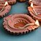 Clay Diya for Pooja Terracotta Clay Diyas Diwali Decoration Puja Deepak for Home Office Temple Decor Traditional Handmade Vilakku Oil Lamps Mitti Ka Diva Deepawali Indian Gift Items